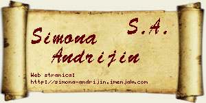 Simona Andrijin vizit kartica